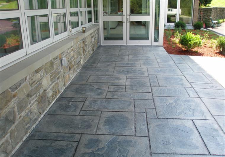 blue stone concrete